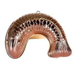 Vintage Copper Fish Shaped Mold Wall Hanging Lake Cabin Kitchen Art Decor Retro